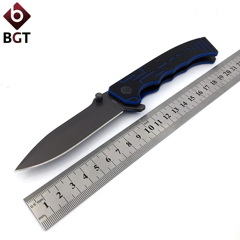 

BGT Pocket Folding Knife EDC Tactical Survival Hunting Camping Combat Utility Knives 440ss Blade Portable Multi Tools G10 Handle