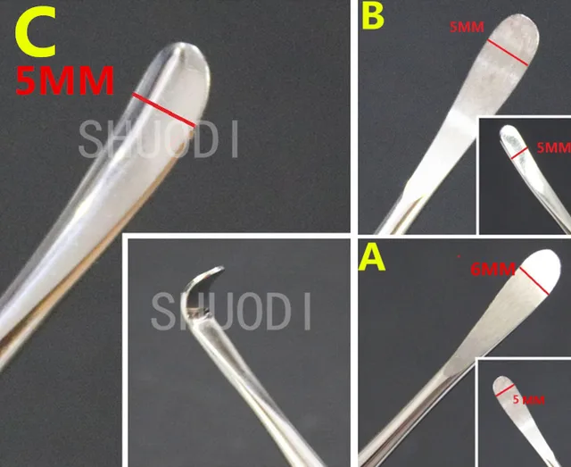 3 Pcs Set Dental Implant periosteum Periosteal Elevator for Reflecting