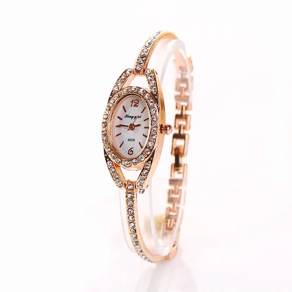 

Supper fun Hot relogio feminino Clock Womens Elegant Minimalism Rhinestone Crystal Stainless Steel Wrist Watch feb17
