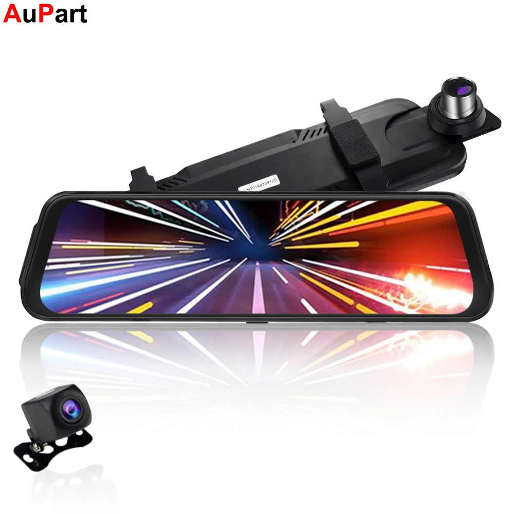 

Rearview Mirror Dash Camera Auto Car DVR 1080P Full HD 10inch IPS Touch Screen Stream Night Vision Dual Camera Recorder DashCam