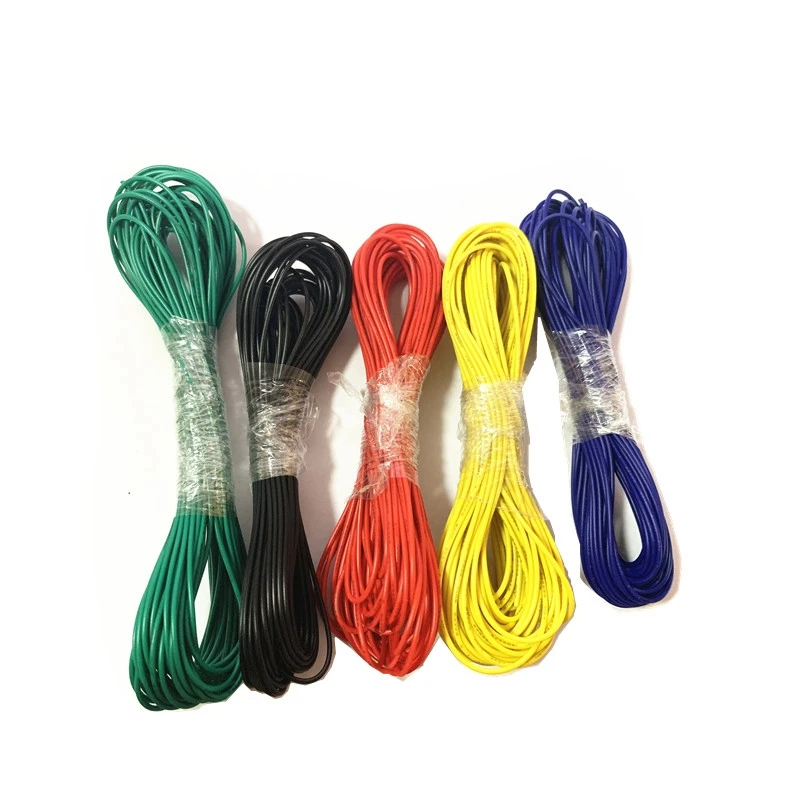 

2019 New 10 Meters UL1007 PVC Wire Ultra Flexiable Cable 24AWG Wire 1.4mm PVC Electronic Cable UL Certification