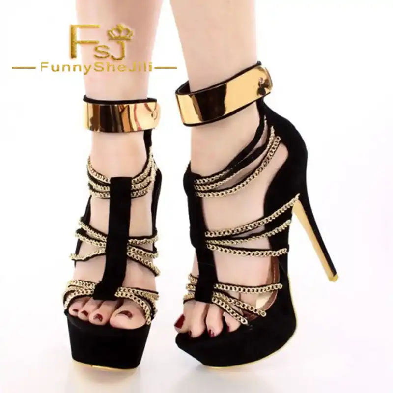 Platform high heels with ankle strap Clearance