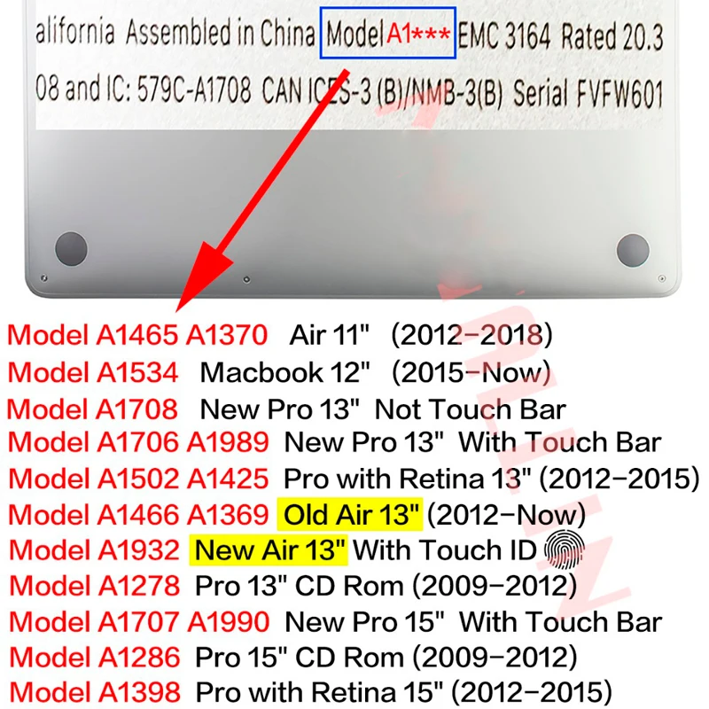 HD шаблон жесткий чехол для ноутбука для MacBook Air Pro retina 12 13 15 15,4 13,3 дюймов с крышкой клавиатуры для Air 13 A1466 A1932
