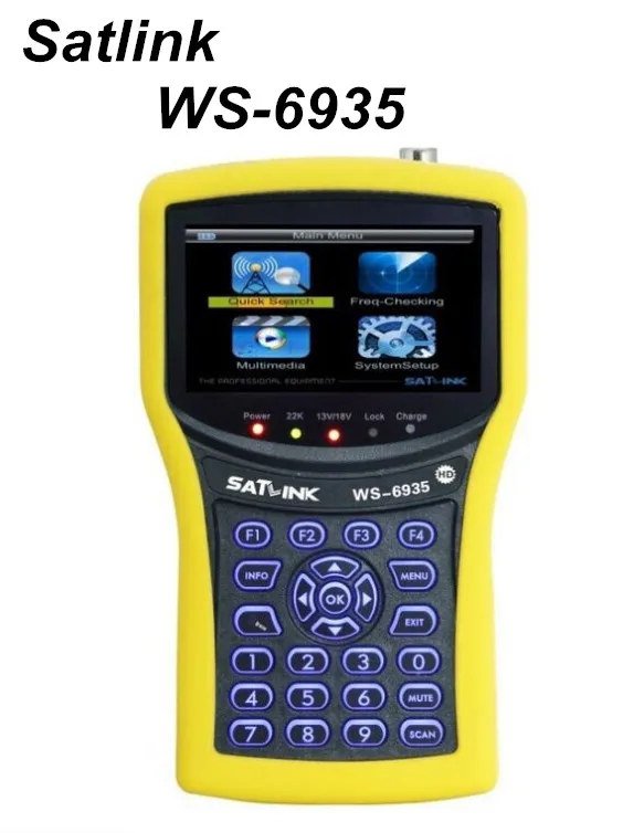 Genuine SATLINK WS 6935 HD DVB T DVB T2 with Spectrum Analyzer Digital Satellite font