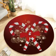 Рождественские серии круглый ковер мультфильм водонепроницаемые Домашние коврики для ванной коврик для коридора детский спортивный игровой коврик