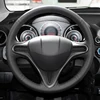 Car Accessories Leather Hand-stitched Car Steering Wheel Cover For Honda Fit Jazz City 2009-2013 Insight 2010-2014 2011 2012 ► Photo 2/3