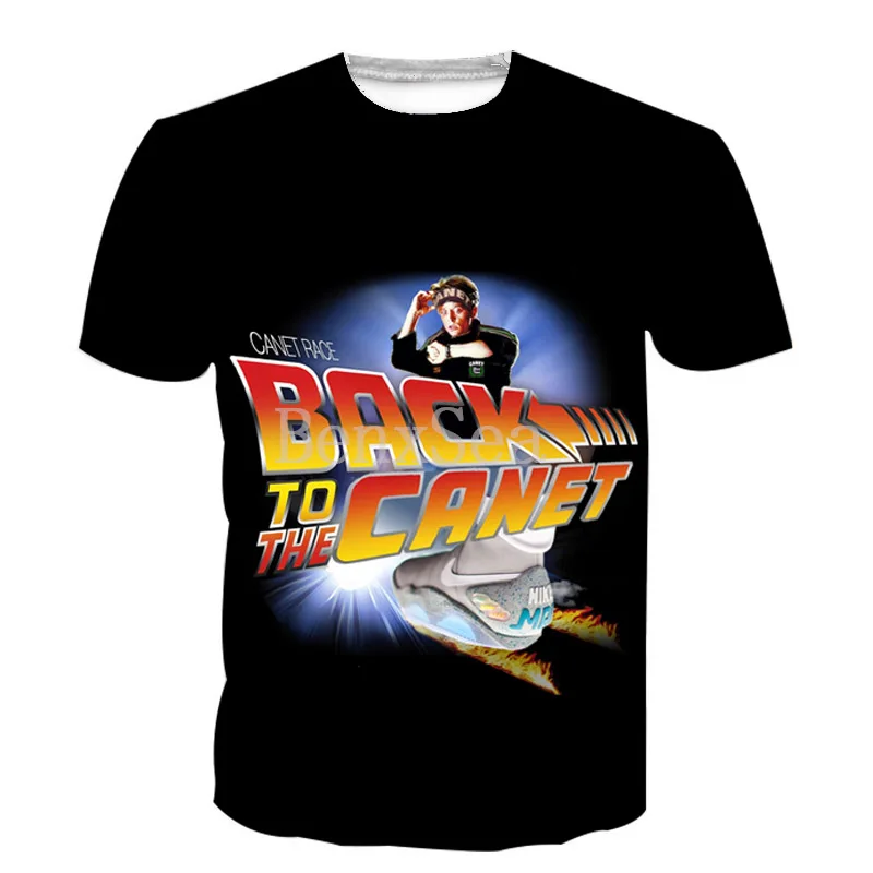 

Back To The Future Marty And His Fusion Powered Future Car T Shirt 3D Print Hip Hop Style Tshirt Streetwear Casual Summer Tops