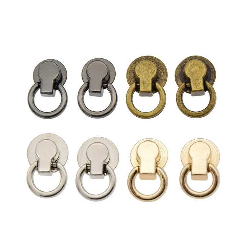 

10pcs O-ring Stud Screw Alloy Buckles Hooks For Handbag Garments DIY Sewing Crafts Accessories Drop Shipping Wholesales