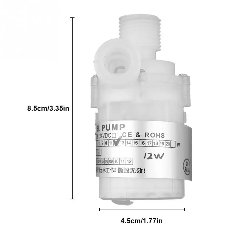 Ультра тихий погружной водяной насос 3,5 м подъемная головка DC 12 В 12 Вт белый пищевой бесколлекторный погружной водяной насос