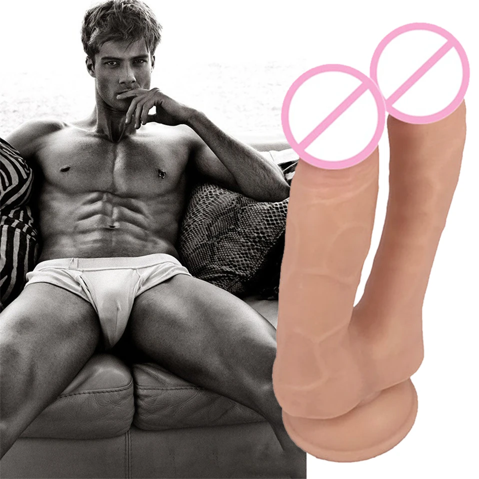 Luvkis-8-Inch-Bend-Huge-Big-Dildo-Realistic-with-Suction-Cup-Double-layered-Liquid-Silicone-Skin