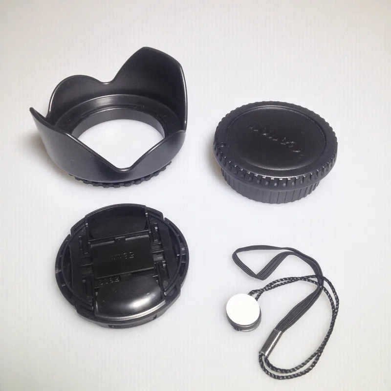 4in1 lens cap flower lens hood body cap