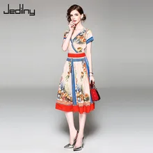 Летнее модное винтажное платье с v-образным вырезом и коротким рукавом, праздничное платье, vestidos de festa