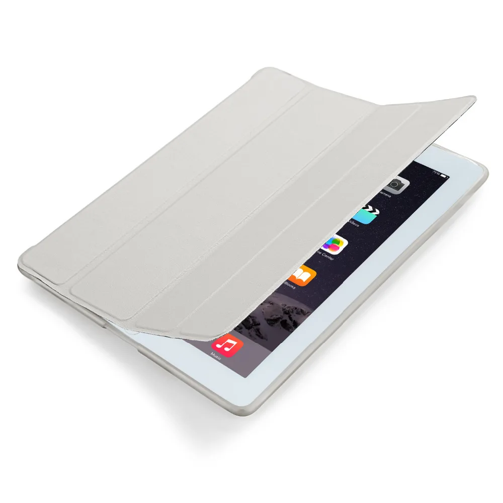 Smart Стенд кожаный чехол для Apple iPad 2 3rd поколения 4th поколения с гибкой мягкой Вернуться ТПУ чехол для iPad 2/3/4 авто сна