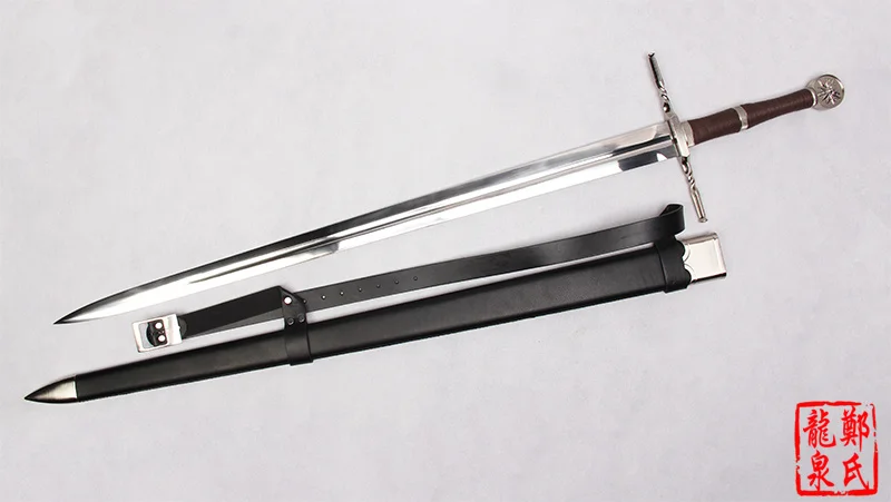 Game swords Replica Geralt of Rivia Blade Real Stainless Steel No Sharp Decorative Sword