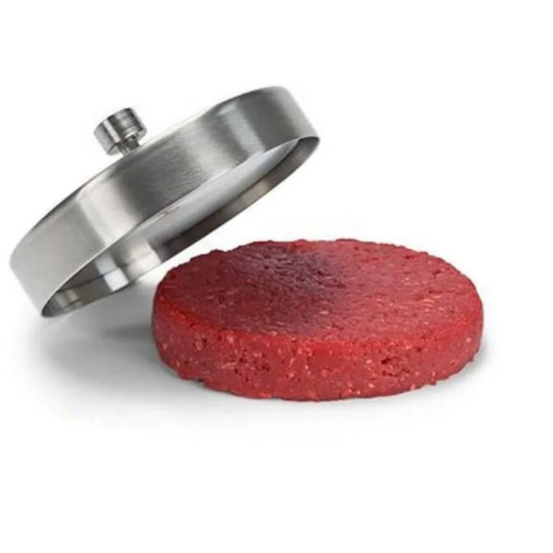 DIY Round Detachable Stuffed Burger Press Hamburger Patty Maker Meat Mold For BBQ Kitchen Accessories