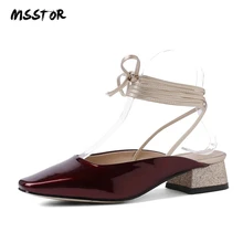 MSSTOR Ankle Strap Sexy Sandals Black Party Mixed Colors Fashion Bling Rubber Leather Sandals Women Square Toe Summer Sandals MSSTOR Ankle Strap Sexy Sandals Black Party Mixed Colors Fashion Bling Rubber Leather Sandals Women Square Toe Summer Sandals