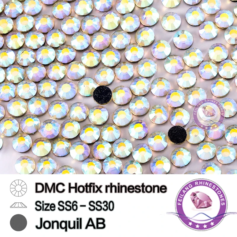 

F604207 DMC Hotfix Crystals Rhinestone SS20 jonquil ab 10 Gross/bag CPAM Free Brides stones Garment accessories,Wholesale