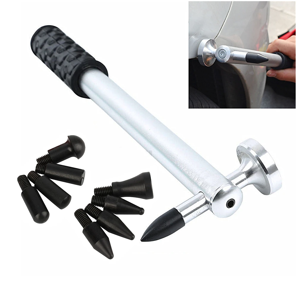 Car Paint Care Tool Tap Down Tools Paintless Dent Repair Tool Kit for Car Remove Dents Multi-Function Rubber Hammer