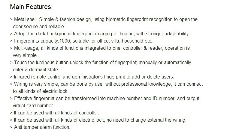 LPSECURITY металлический корпус отпечатков пальцев RFID дверь и контроль доступа через ворота RFID считыватель/контроль Аксессуары biometrico