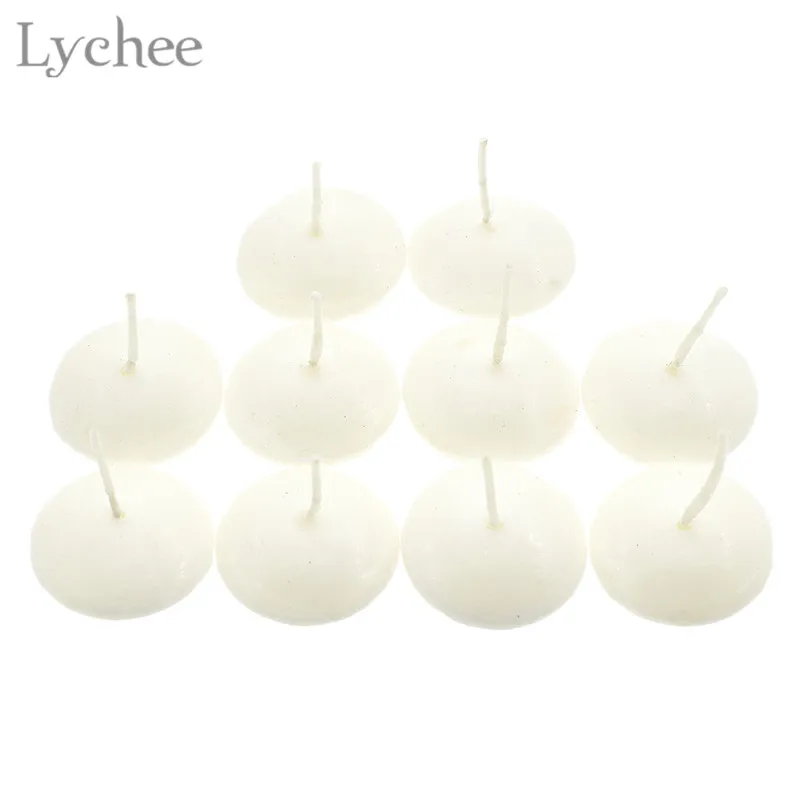 Lychee 10pcs Romantic Round Water Floating Candle Disc Floater Candles