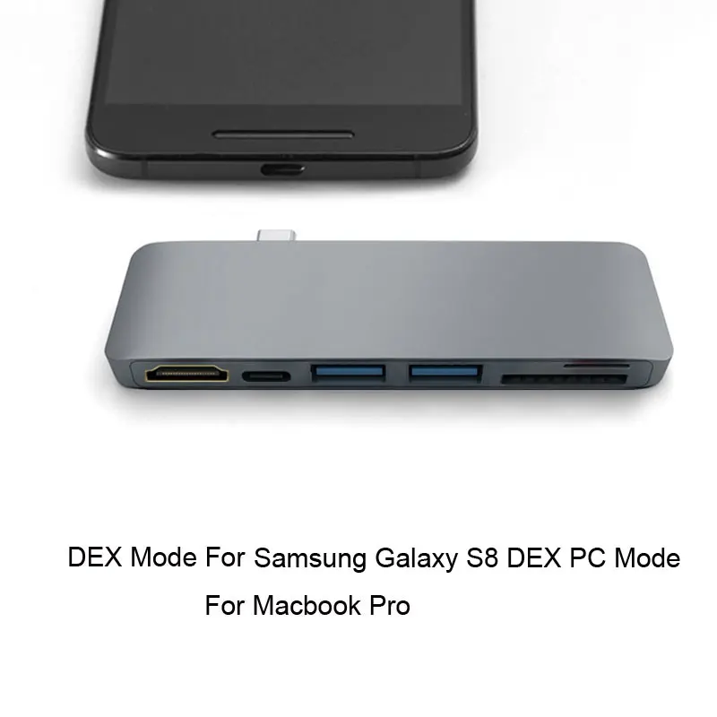 EASYA Thunderbolt 3 Адаптер Тип C к HDMI концентратор для samsung DEX станция USB-C док-станция с PD SD/TF кард-ридер USB 3,0 порт