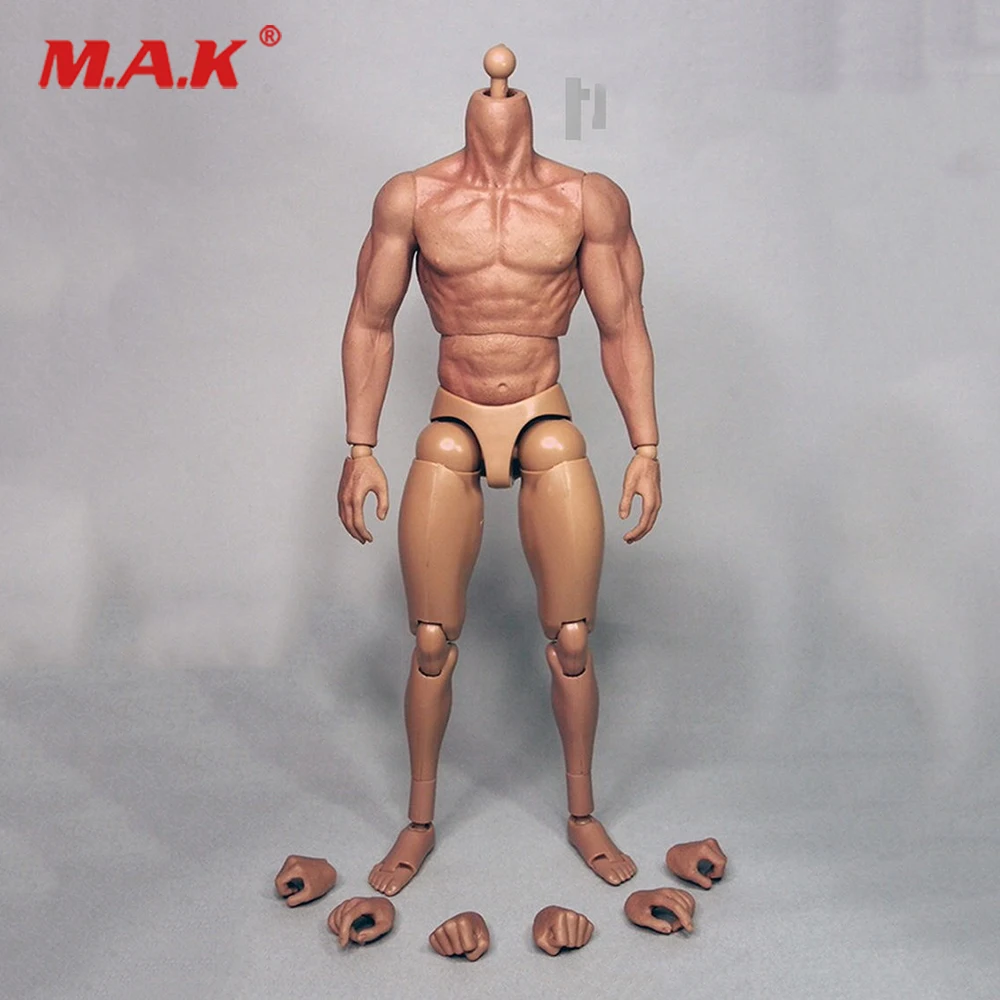1//6 Model Toy Muscle Muscular Male Doll 12/'/' Action Figure Fit Hot Toys Head