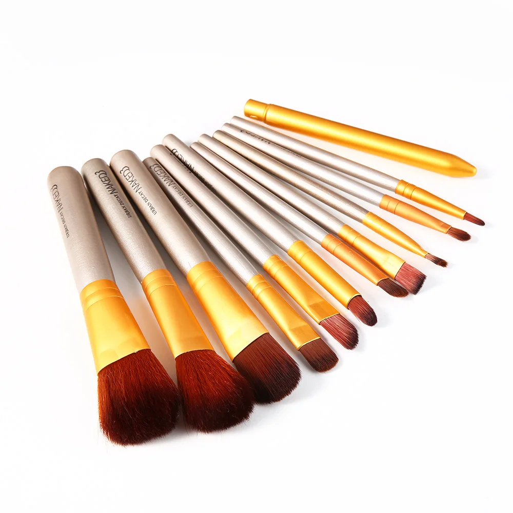 

12pcs/set Make Up Brushes Kit Professional Foundation Eye Shadow Eyebrow Eyeliner Lip Makeup Brushes Powder Beauty Cosmetic Tool