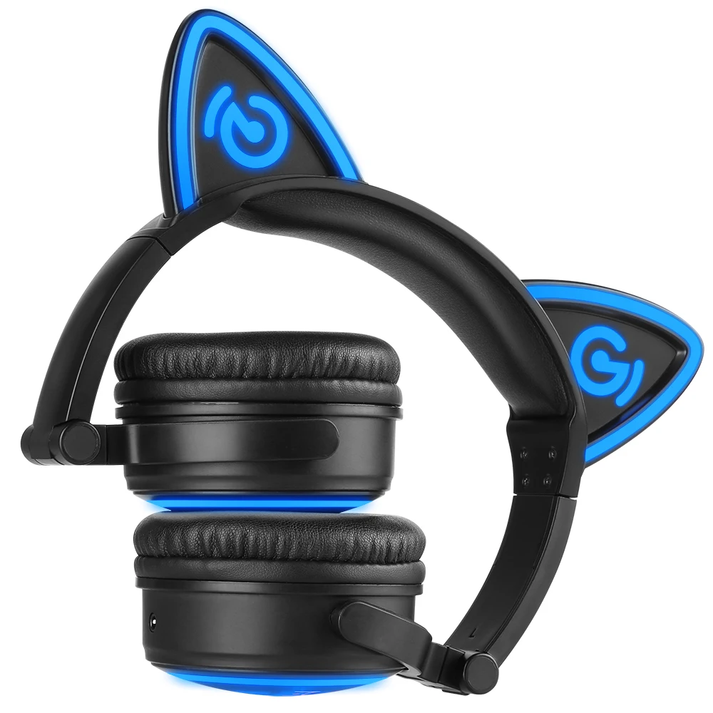 100% Фирменная Новинка mindkoo Беспроводной Bluetooth кошачьими ушками наушников
