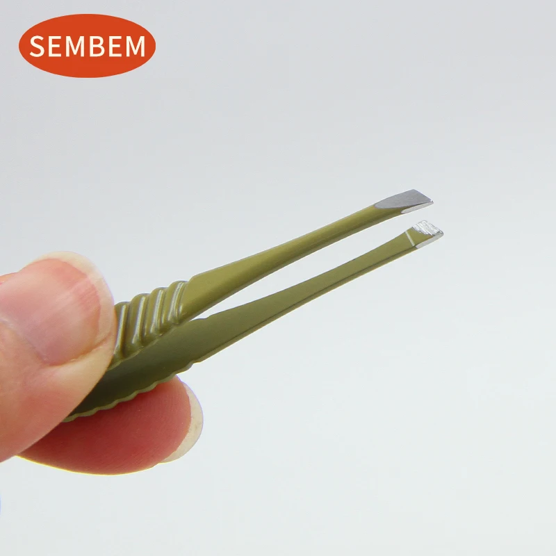 SEMBEM прецизионный Пинцет для косых бровей нескользящий удаления макияжа