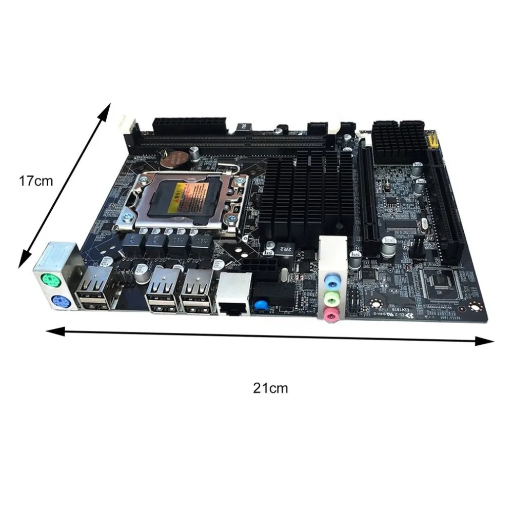 Desktop Motherboard Computer Mainboard For X58 LGA 1366 DDR3 16GB Support ECC RAM For Quad-Core Six-Core Needle 8PIN