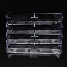 Kicute, современный Настольный бизнес-держатель для карт, 8 карманов, подставка, прозрачный акриловый дисплей, стойка, офисные принадлежности для дома