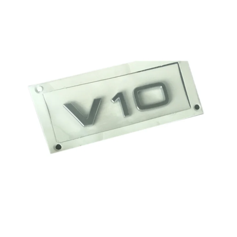 

ABS Plastic Chrome V10 Emblem Badge Logo 3D