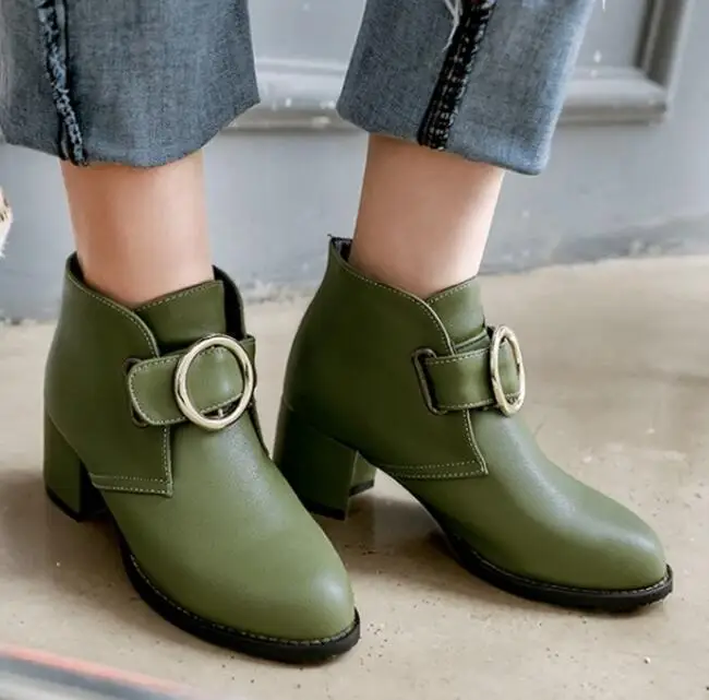cyan Zapatos mujer; ботильоны martin; Свадебная обувь; chaussure femme; женские туфли-лодочки; зимняя женская обувь на высоком каблуке; модная обувь для девочек; G61262 - Цвет: cyan