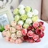 1 Bouquet Artificial Rose Bouquet Decorative Silk Flowers Bride Bouquets for Wedding Home Party Decoration Wedding Supplies1 ► Photo 2/6