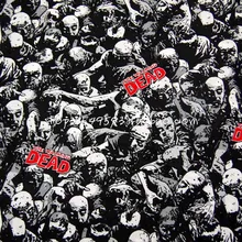 50*108 см The Walking Dead террор Триллер черный зомби хлопок Вышивание Ткань DIY ручной работы Материал hometextile лоскутное