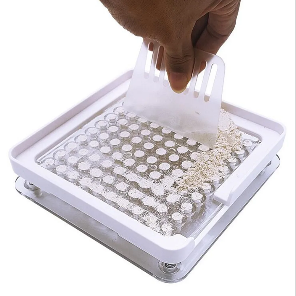 

100 Holes Manual Capsule Filling Machine #0 Pharmaceutical Capsule filler plate DIY Medicine Capsules make drop shipping/5