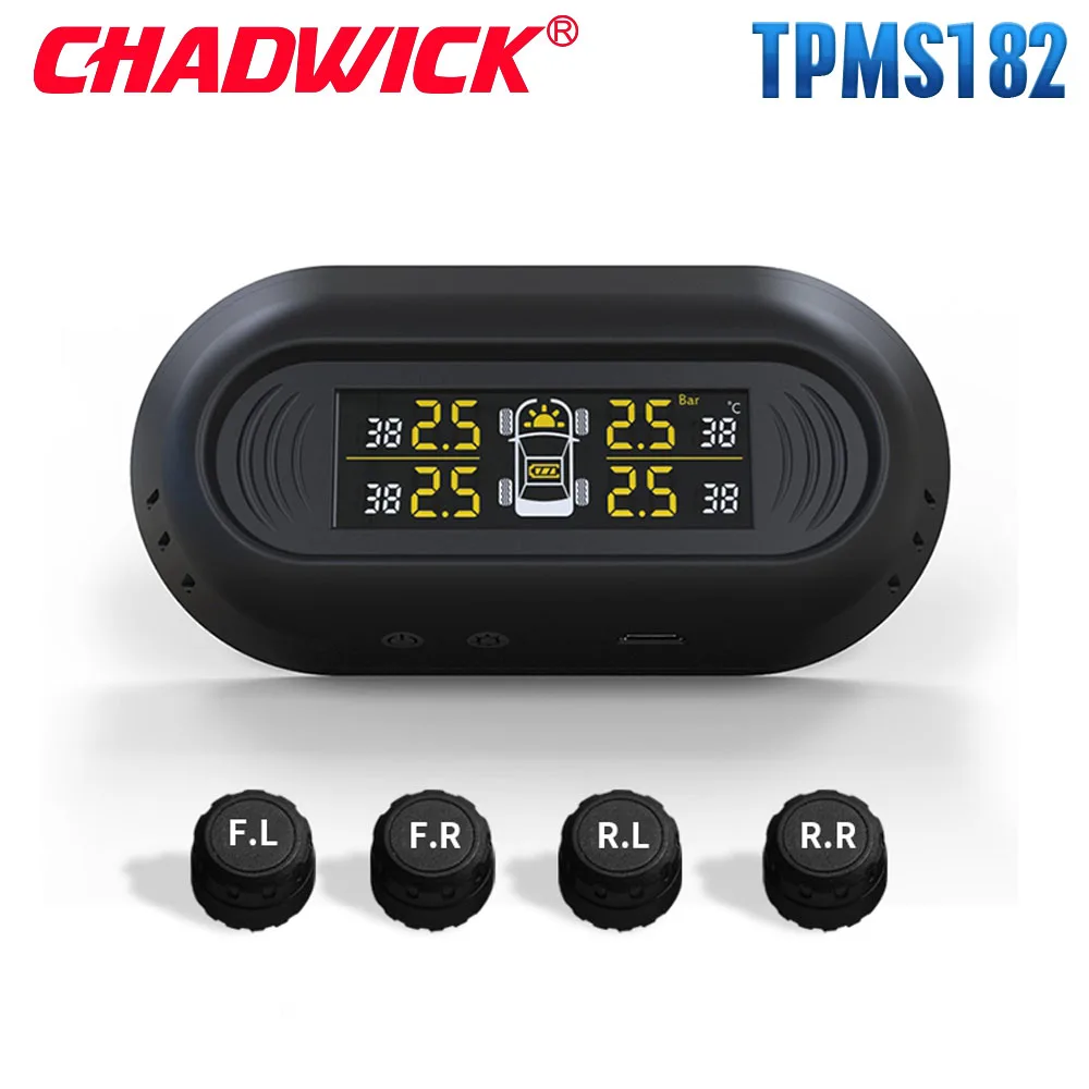 Новый Sticked на лобовое стекло автомобиля шин давление мониторинга Системы TPMS солнечной энергии беспроводной цифровой ЖК дисплей CHAWICK TP182