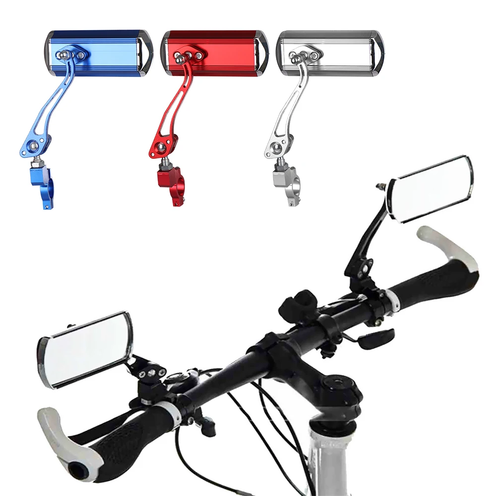 

360° Flexible Rotate Rear View Cycling Aluminium Alloy Bicycle Mirror Handlebar MTB Bike Rearview Motorcycle Looking Glass