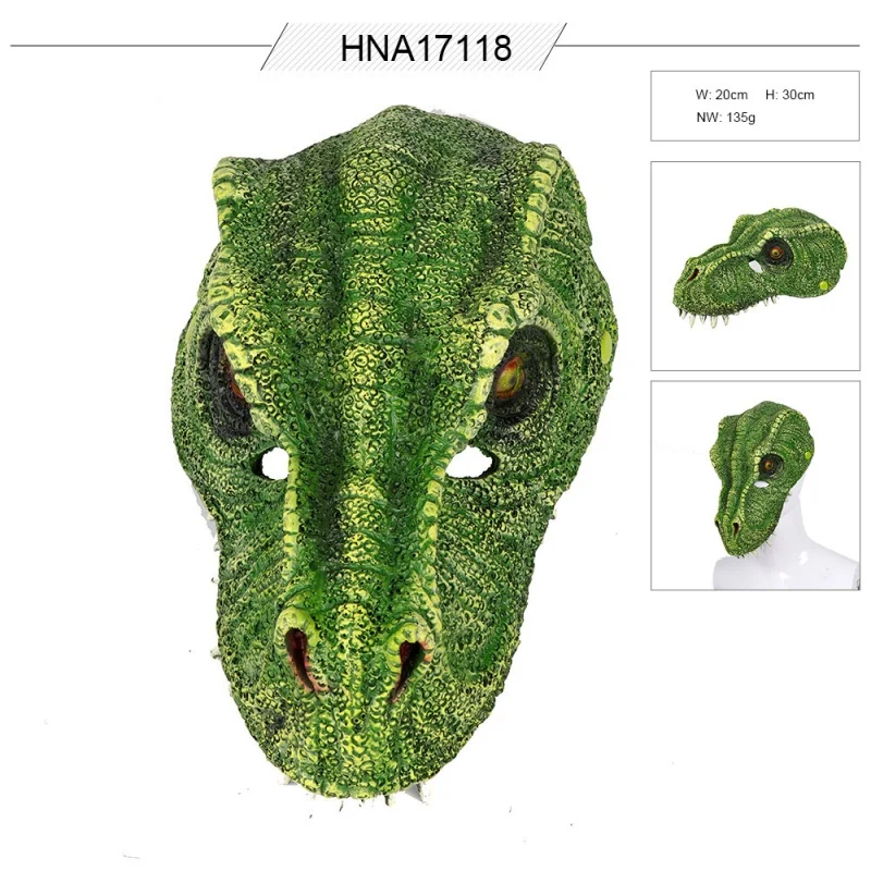 Cosplay Halloween Carnival Festival Party 3D Soft EVA Pu Foam Animal Shaped Witcher Masquerade Green Goblin Mask