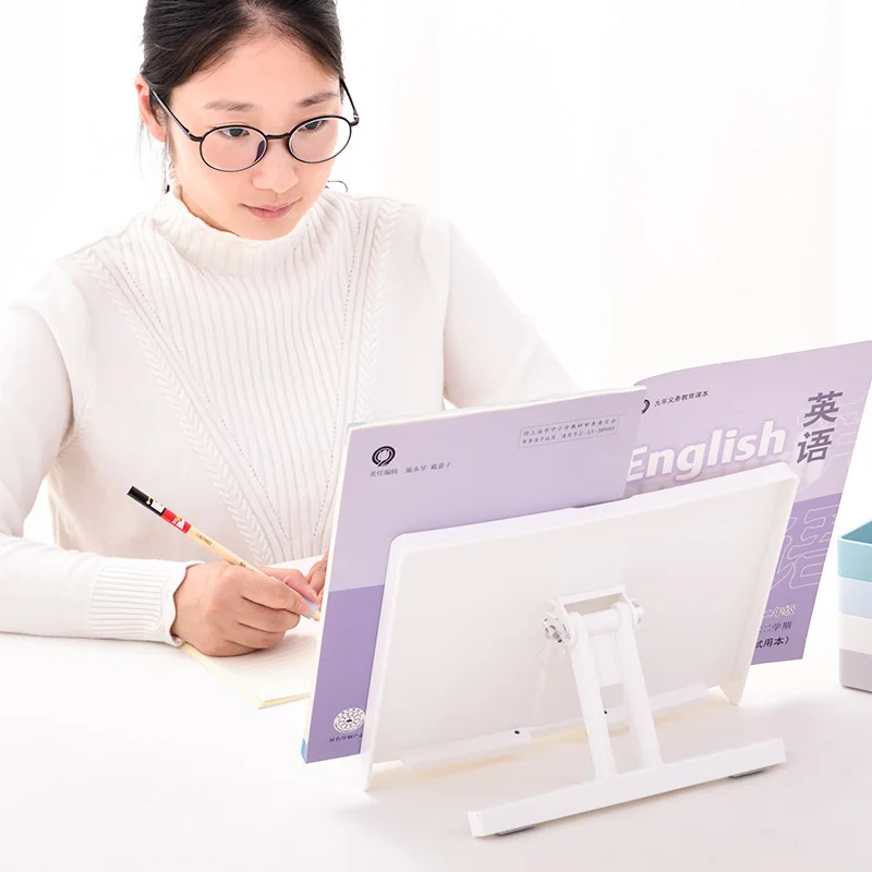 ABS Plactis Book Stand Portable Reading Frame Correct Reading Posture Book Bracket For Kids