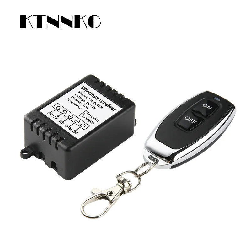 DC12V 1Gang Smart Home Relay Module Wireless Light Switch Kit