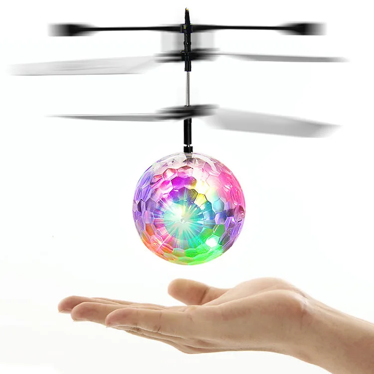 

New arrival kids toy Electric Electronic Toys Flying Ball Helicopter magic UFO Ball aircraft with Flash Colorful and music
