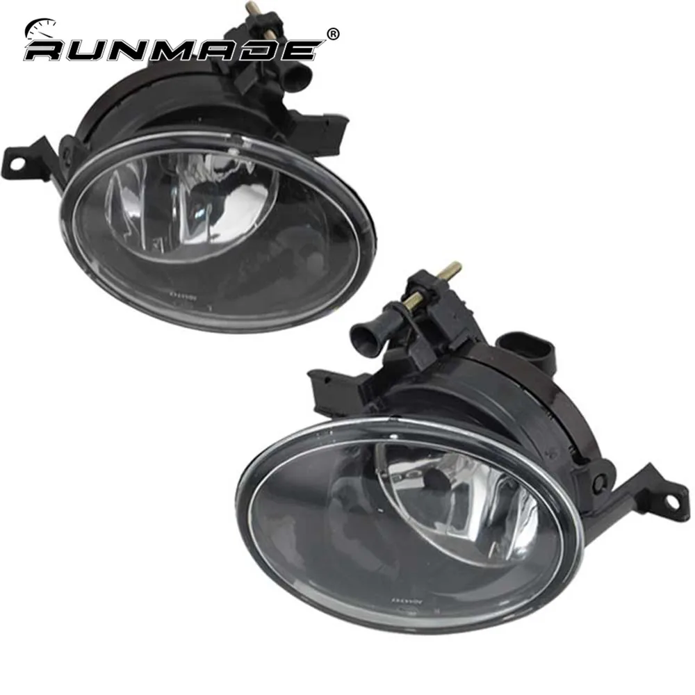 

runmade For VW Golf Mk6 GTi 2010 2011 2012 2013 Fog Lamps Clear Lens 9006 Bulbs Left & Right Side Fog Light