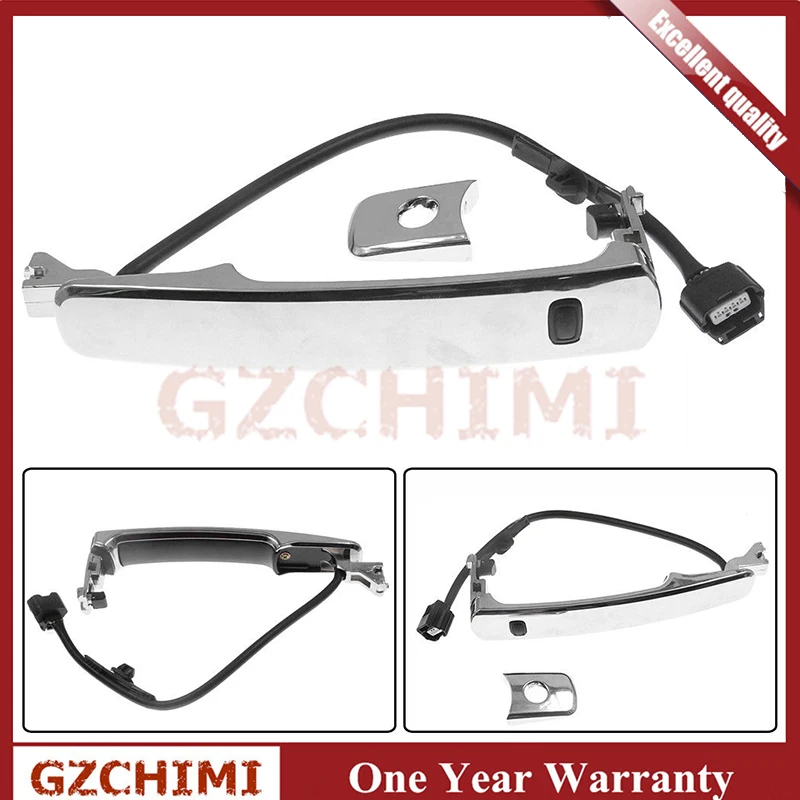 

80640-CZ31B 80640CZ31B 80645-CA000 80645CA000 NEW Front Left Outside Chrome Door Handle Smart Entry for 2010-2013 Nissan Rogue