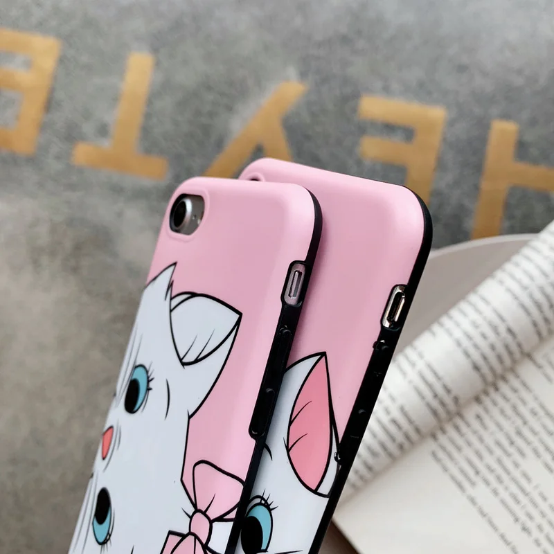Cute Marie Cat Cartoon Case For iPhone 6 6S 7 8 Plus Matte Frosted TPU Cartoon Case for iPhone XS MAX XR X S Back Cover Cute Marie Cat Cartoon Case For iPhone 6 6S 7 8 Plus Matte Frosted TPU Cartoon Case for iPhone XS MAX XR X S Back Cover
