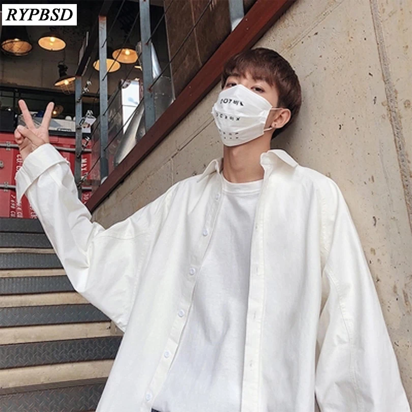 Oversized White Shirt Korean Fashion Trend Loose Long Sleeved Mens Shirt Wild Solid Color Turn Down Collar Casual Men Blouses Casual Shirts Aliexpress oversized white shirt korean fashion trend loose long sleeved mens shirt wild solid color turn down collar casual men blouses