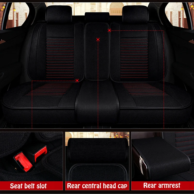  KADULEE flax auto car seat covers For ford mondeo mk4 land cruiser 200 mitsubishi pajero 4 jaguar x
