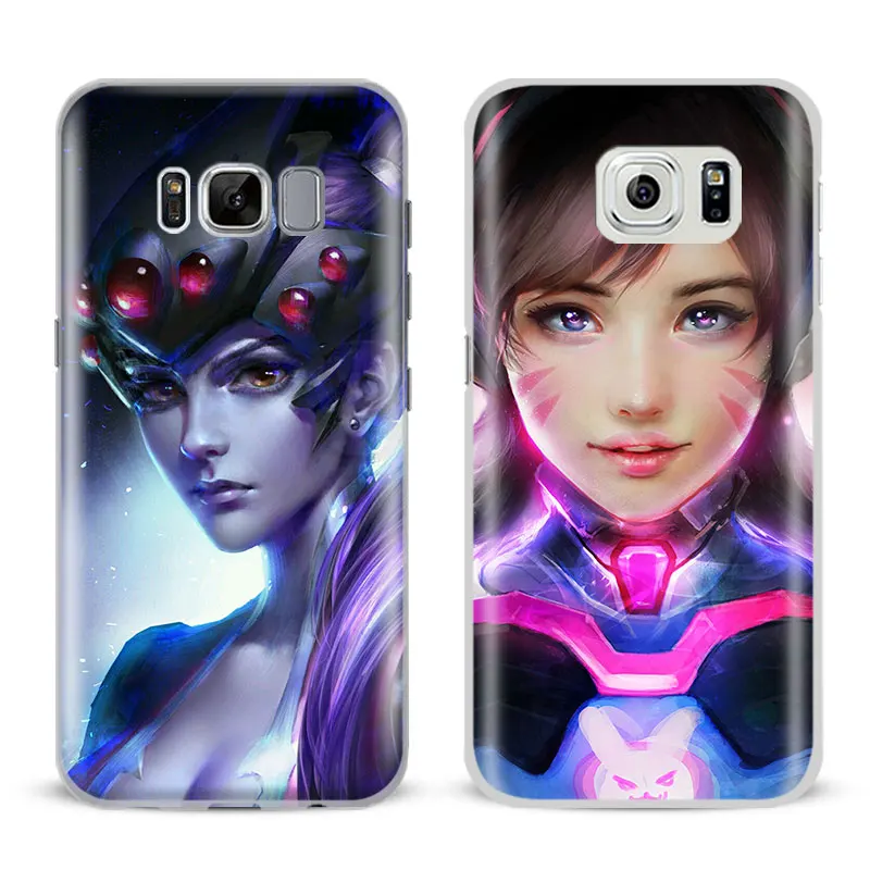 

D.VA WIDOWMAKER Ow For Samsung Galaxy S4 S5 S6 S7 Edge S8 Plus Note 8 3 4 5 A5 A710 J5 J7 2017 Mobile Phone Case Cover bag