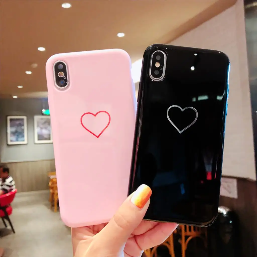 Glossy Crown Phone Case For iphone X Case For iphone 7 Plus 6 6S 8 Plus Cute Letter KING QUEEN Soft TPU Couples Back Cover