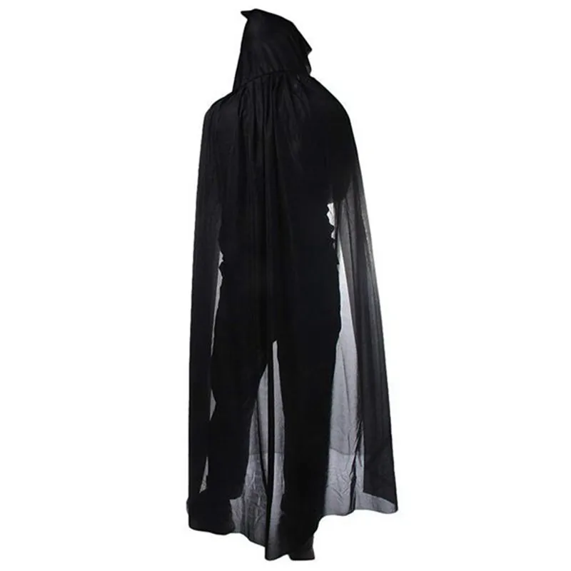 Halloween Costume Witch Cosplay Long Shawl Costume Party Props Witchcraft Robe For Vampire Cloak With Hooded Disfraz Haloween